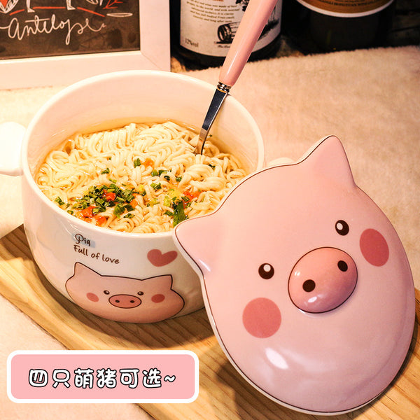 Cute Pig Printed Bowl JK2514