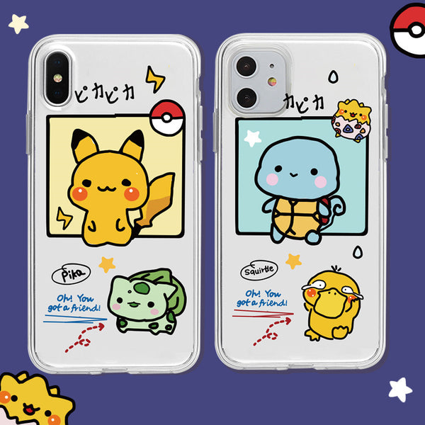 Lovely Pikachu Phone Case for iphone 6/6s/6plus/7/7plus/8/8P/X/XS/XR/XS Max/11/11 pro/11 pro max JK2059