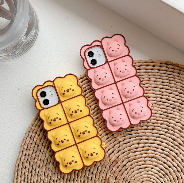 Lovely Bear Phone Case for iphone7/7plus/8/8P/X/XS/XR/XS Max/11/11 pro/11 pro max/12/12pro/12mini/12pro max JK2822