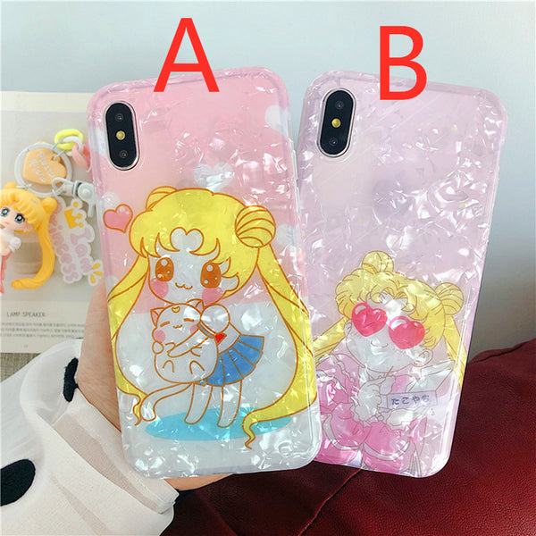 Lovely Sailormoon Phone Case for iphone 6/6s/6plus/7/7plus/8/8P/X/XS/XR/XS Max JK1653