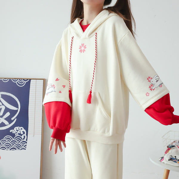 Fashion Sakura Rabbit Hoodie JK2926