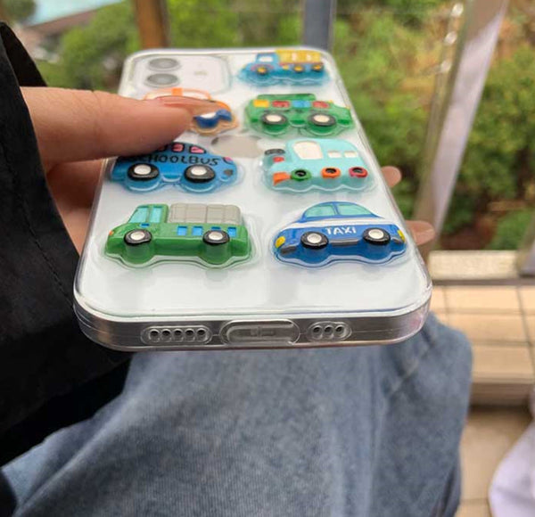 Cute Mini Cars Phone Case for iphone7/7plus/8/8P/X/XS/XR/XS Max/11/11 pro/11 pro max/12/12pro/12mini/12pro max JK2797