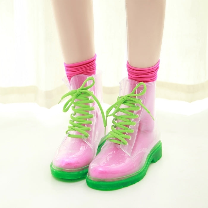 Transparent martin hotsell rain boots