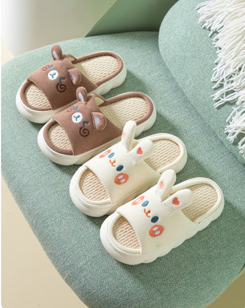 Cute Rabbit and Bear Slippers JK3111