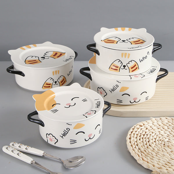 Lovely Cat Printed Bowl JK2935