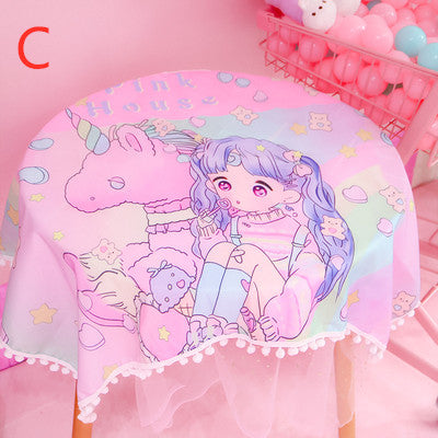 Cute Luna Table Cloth JK1355