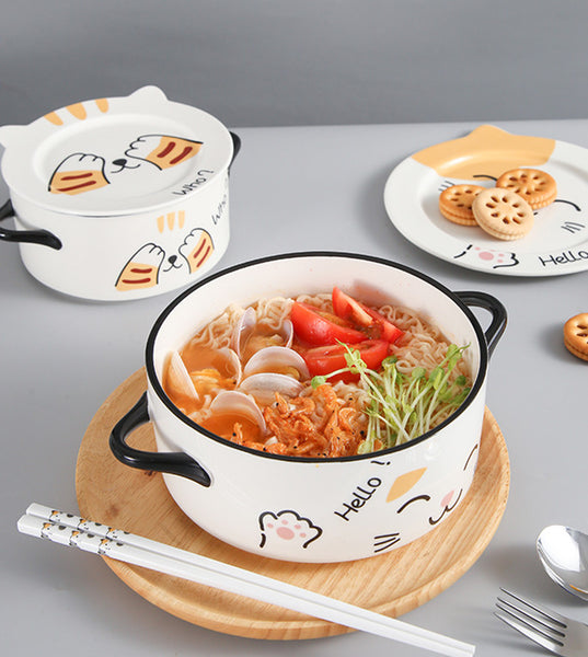 Lovely Cat Printed Bowl JK2935