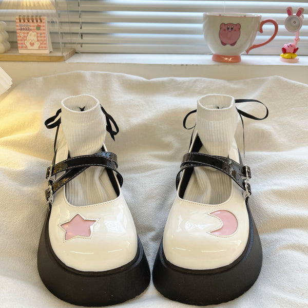 Cute Moon and Star Lolita Shoes JK3076