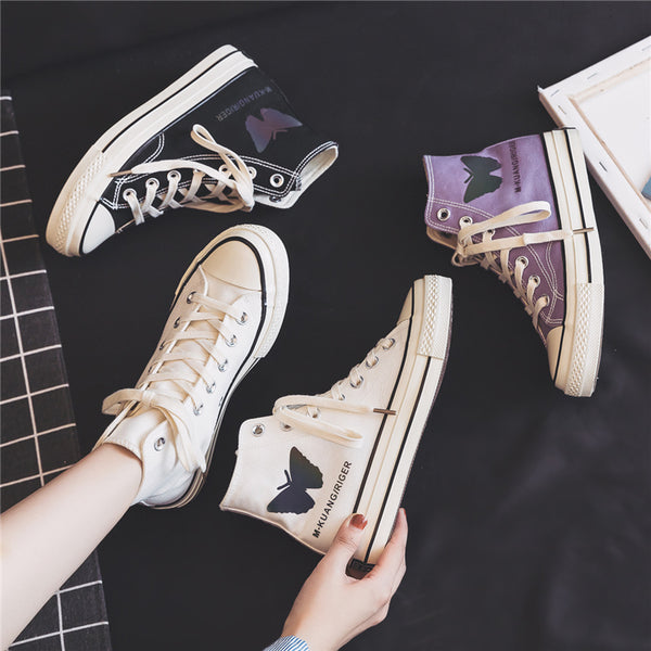 Fashion Butterfly Canvas Shoes JK2301