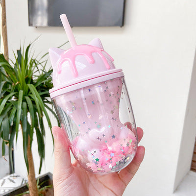 Lovely Sakura Paw Water Bottle JK2537