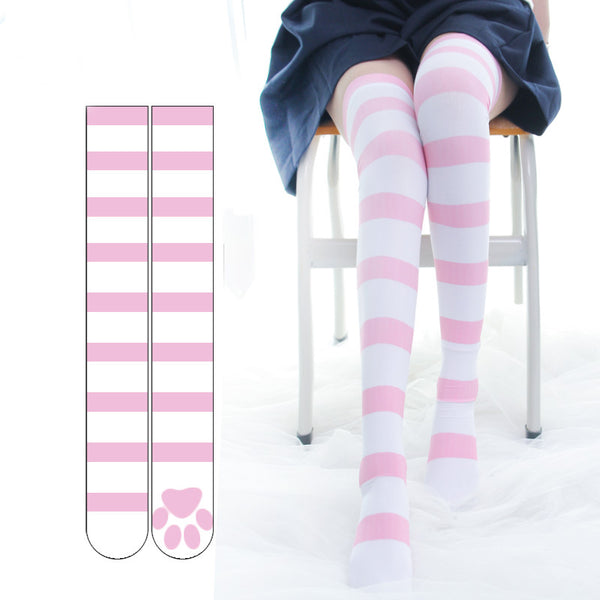 Cute Paw Long Socks JK3159