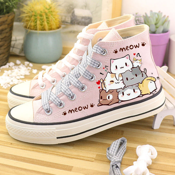 Lovely Cats Canvas Shoes JK2920