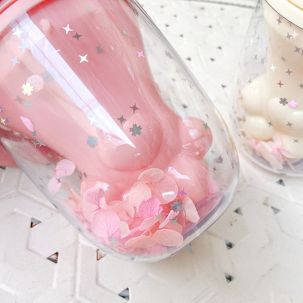 Lovely Sakura Paw Water Bottle JK2537
