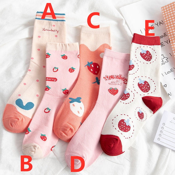 Cute Strawberry Socks JK3206