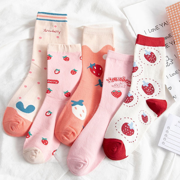 Cute Strawberry Socks JK3206