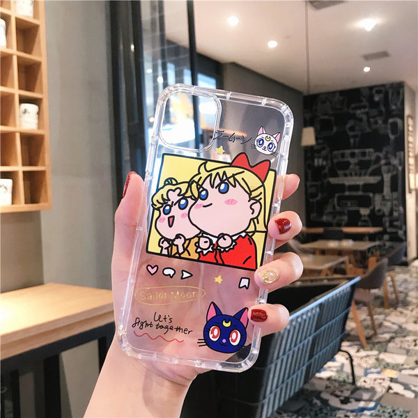 Lovely Sailormoon Phone Case for iphone 7/7plus/8/8P/X/XS/XR/XS Max/11/11 pro/11 pro max JK1931