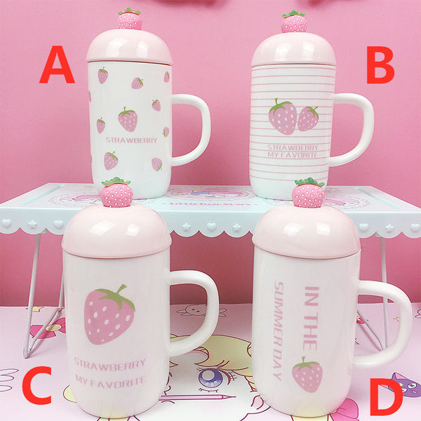 Cute Strawberry Water Cup JK2422