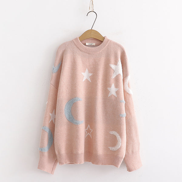 Sweet Moon and Stars Sweater JK1760