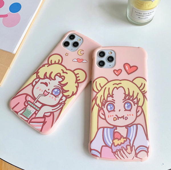 Cute Usagi Phone Case for iphone7/7plus/8/8P/X/XS/XR/XS Max/11/11 pro/11 pro max JK2175