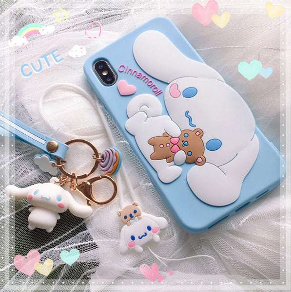 3D Cinnamoroll Phone Case for iphone 6/6s/6plus/7/7plus/8/8P/X/XS/XR/XS Max/11/11pro/11pro max/12/12pro/12pro max/12mini/13/13pro/13pro max JK1450