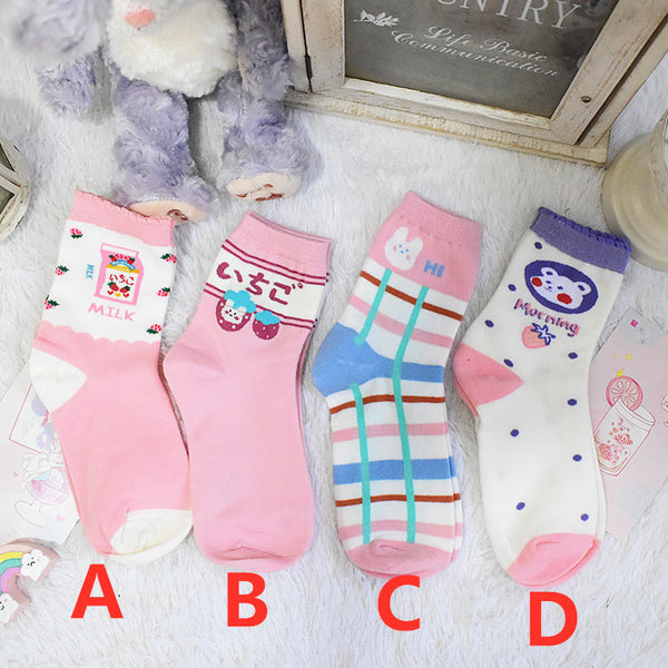 Cute Strawberry Socks JK2416