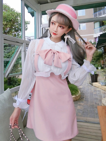 Fashion Bow-knot One-piece Dress JK1924