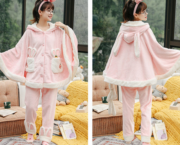 Lovely Rabbit Winter Pajamas Suits JK2548