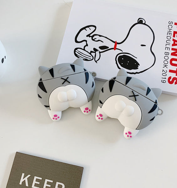 Cute Cats Ass Airpods Protector Case  JK1833