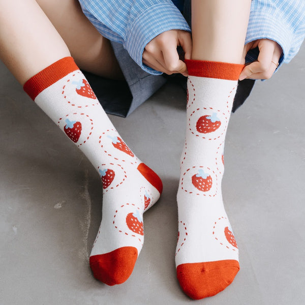 Cute Strawberry Socks JK3206