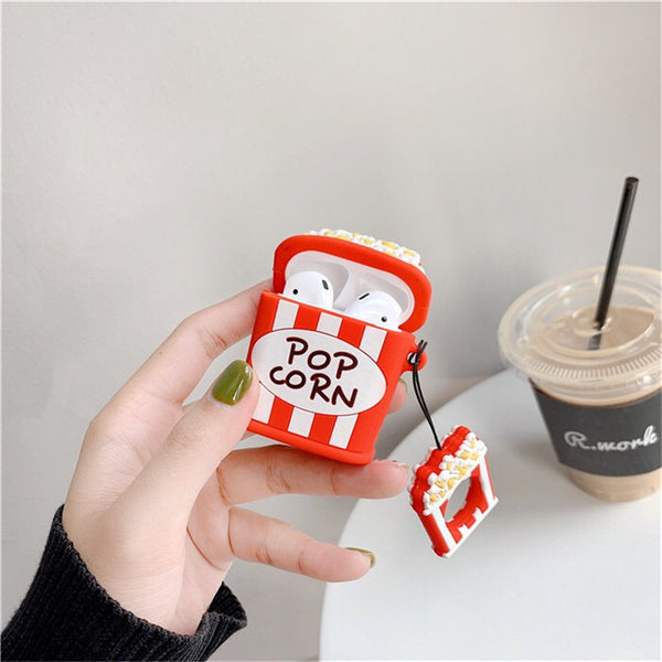 Cute Pop Corn Airpods Protector  JK1287