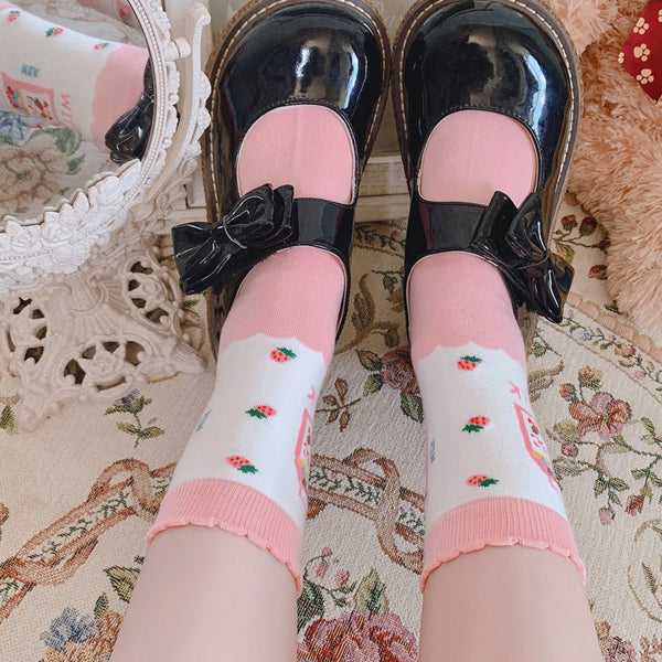 Cute Strawberry Socks JK2416
