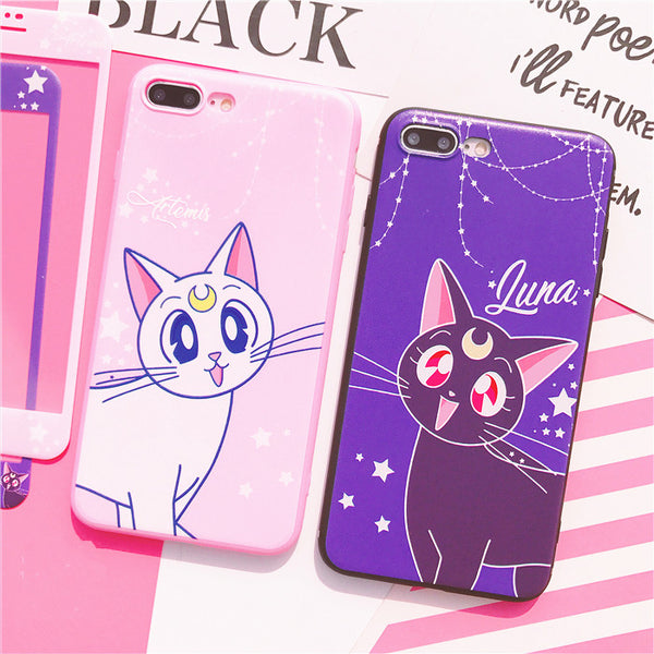 Luna And Artemis Phone Case for iphone 6/6s/6plus/7/7plus/8/8P/X/XS/XR/XS Max JK1208
