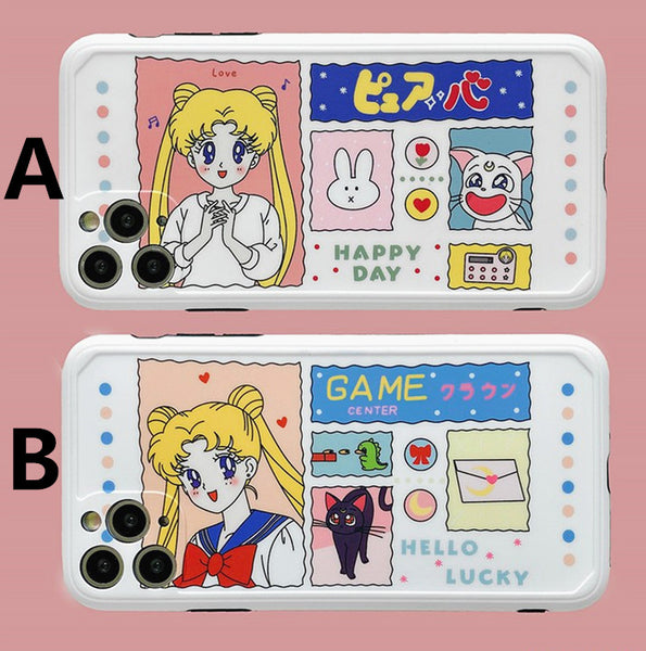 Cute Usagi Girl Phone Case for iphone7/7plus/8/8P/X/XS/XR/XS Max/11/11 pro/11 pro max JK2227