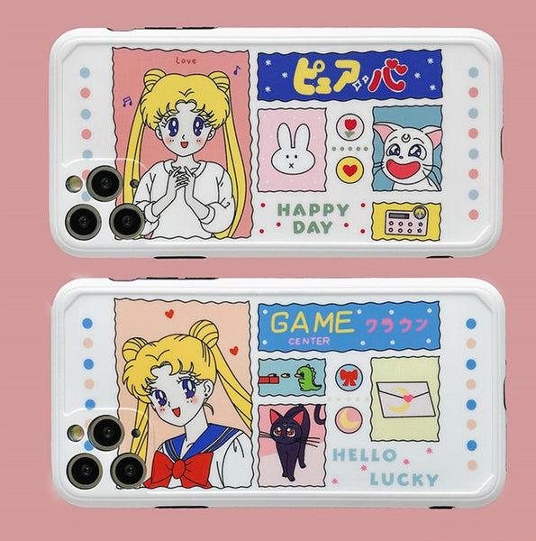 Cute Usagi Girl Phone Case for iphone7/7plus/8/8P/X/XS/XR/XS Max/11/11 pro/11 pro max JK2227