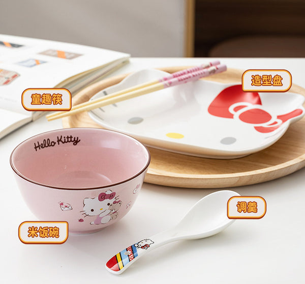 Kawaii Anime Bowl and Dish Set JK3200