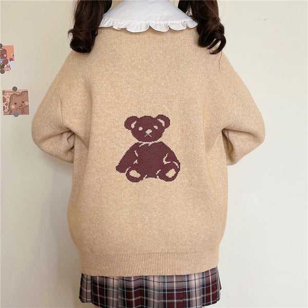 Cute Bear Sweater Coat JK2958