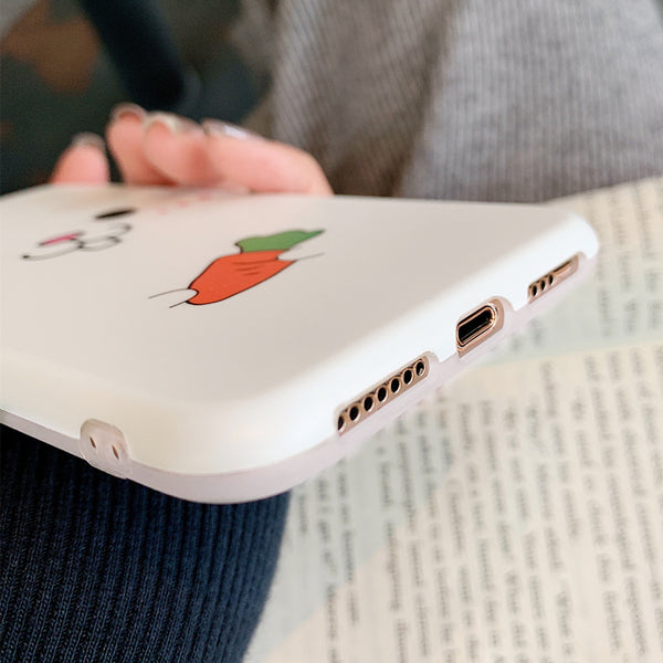 Lovely Rabbit Phone Case for iphone 6/6s/6plus/7/7plus/8/8P/X/XS/XR/XS Max JK1200