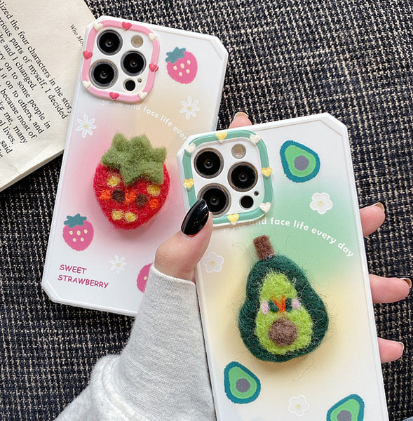 Sweet Strawberry Phone Case for iphone 7plus/8P/X/XS/XR/XS Max/11/11pro/11pro max/12/12pro/12pro max/12mini/13/13pro/13pro max JK2951