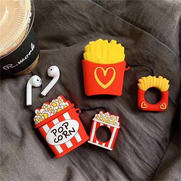Cute Pop Corn Airpods Protector  JK1287