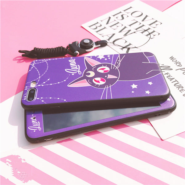 Luna And Artemis Phone Case for iphone 6/6s/6plus/7/7plus/8/8P/X/XS/XR/XS Max JK1208