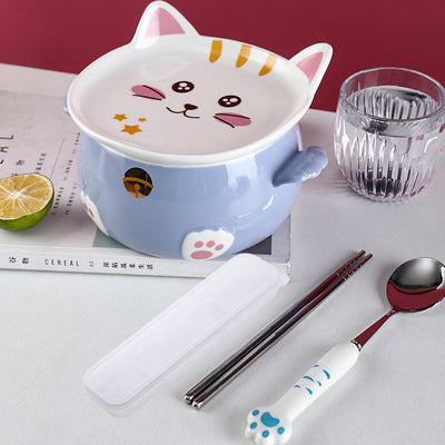 Lovely Cat Printed Bowl JK2858