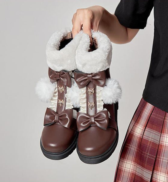 Fashion Bowtie Martin Boots JK3119