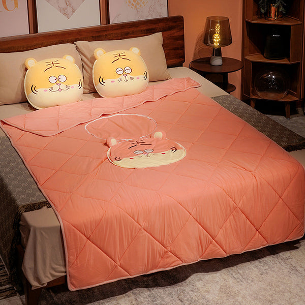 Lovely Tiger Pillow And Blanket JK3404