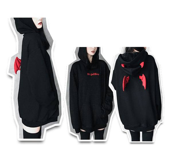 Black Devil Girl Hoodie JK1772