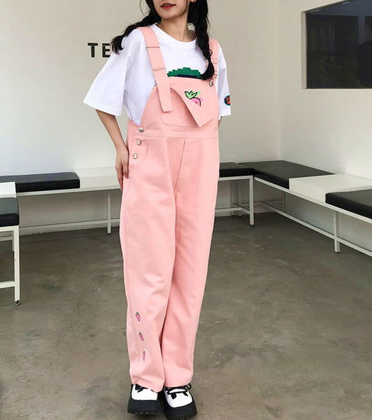 Sweet Strawberry Strap Pants JK3127