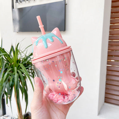 Lovely Sakura Paw Water Bottle JK2537