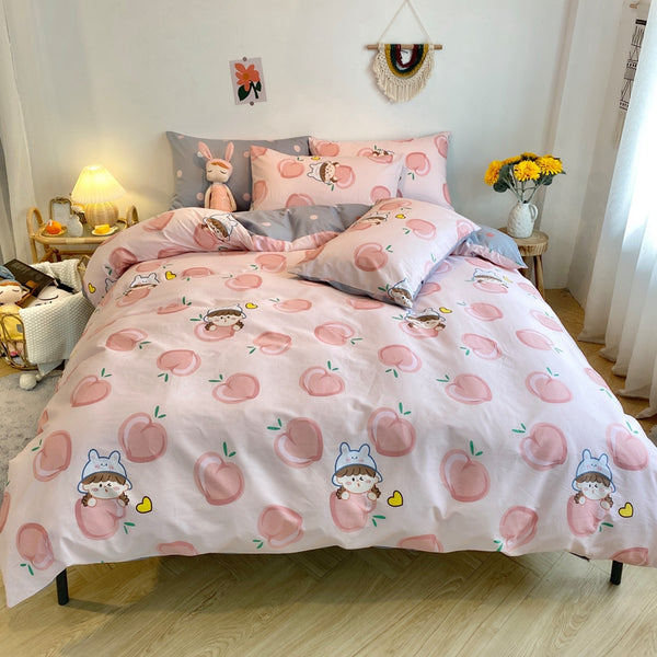 Sweet Peach Bedding Set JK2466