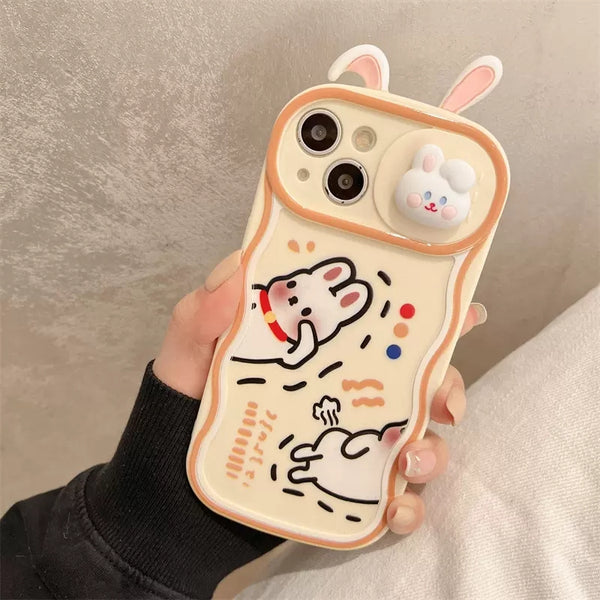 Lovely Rabbit Phone Case for iphone 11/11pro max/12/12pro/12pro max/13/13pro/13pro max/14/14plus/14pro/14pro max JK3360