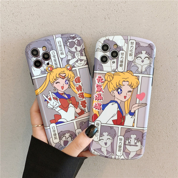 Sailormoon Girl Phone Case for iphone7/7plus/8/8P/X/XS/XR/XS Max/11/11 pro/11 pro max JK2435