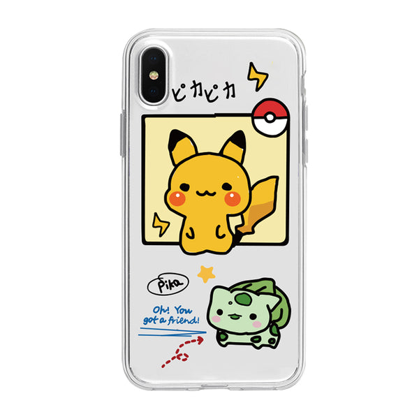 Lovely Pikachu Phone Case for iphone 6/6s/6plus/7/7plus/8/8P/X/XS/XR/XS Max/11/11 pro/11 pro max JK2059